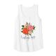 Damen 47. Geburtstag Frauen Vintage 1977 Süße Rose Nelke Blume Tank Top