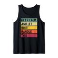 "Keep Calm And Let Britt Handle This Funny Custom Retro Zitat Tank Top