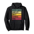 "Keep Calm And Let Britt Handle This Funny Custom Retro Zitat Pullover Hoodie