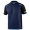 Sparco - t-shirt tech Tucson tg xl blu marine/azzurro mezze maniche effetto pique