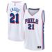 "Men's Fanatics Branded Joel Embiid White Philadelphia 76ers Fast Break Replica Player Jersey - Association Edition"