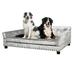 BingoPaw Dog Velvet Sofa Bed Pet Orthopedic Elevated Upholstered Couch with Removable Cover for Medium Large Giant Dogs