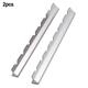 BCLONG 2pcs BBQ Bracket Stainless Steel Barbecue Skewer Holder Storage Rack for Grill