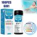 KANY Pool Water Testing Tools Swimming Pool Test Paper Swimming Pool 6 In 1 Test Paper Ph Water Quality Test Paper Swimming Pools Ph Strips for Paper As Shown 100PC