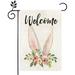 Happy Easter Garden Flag 12x18 Inch Vertical Double Sided Spring Holiday House Outdoor Decor Easter Rabbit Outside Burlap Yard Flag (FH001-3)