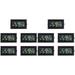 10 pcs Digital Hygroscope Embedded Mini Wireless Digital Hygroscope for (Black Fahrenheit)