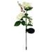 Kaloaede 3 Head Solar LED Decorative Outdoor Lawn Lamp Outdoor Solar Garden Stake Lights Hot Roses Artificial Flowers Artificial Flowers Bouquet