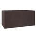 LeisureMod Bloom Fiberstone and MGO Clay Planter Mid-Century Modern Rectangular Planter for Indoor and Outdoor Use (Brown 12 )