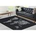 Black And White Rugs Office Rug Floor Rugs Salon Rug Machine Washable Rug Map Rugs Black Rugs Rug Indoor Rug Home Decor Large Rug 2.6 x5 - 80x150 cm