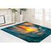 Seascape Rug Landscape Rugs Small Rug Wave Rugs Stair Rug Office Decor Rugs Surfer Wave Landscape Rugs Pattern Rug 1.7 x2.3 - 50x70 cm