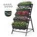 SEJOV 4 ft Vertical Garden 5-Tier Raised Garden Bed Planter Box for Patio Balcony Flower Herb Freestanding Garden Planter - 26 inÃ— 22.75 inÃ— 44.75 in