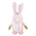 XIXISTARYY Easter Bunny Gnome Decoration Easter Bunny Gnome Doll Plush Faceless Doll Easter Elf Toy Gnome Gonk Ornament Lucky Home Holiday Desktop Decoration Easter Gonk Gift for Kids Pink