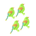 Babies Toys 4 Pcs Voice Control Bird Artificial Chirping Colorful Singing Child Baby