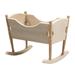 Small Cradle Simulation Adornment Decor Bassinet Miniature Bedroom Furniture Kid Wood