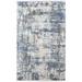 Feizy Cadiz Modern Abstract Ivory/Tan/Blue 3 1 x 5 Accent Rug Sheen Industrial Watercolor Design Carpet for Living Dining Bed Room