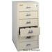 FireKing Ivory White 6 drawer card check and note file