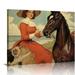 Nawypu Western Cowboy Sign Some Girls Are Just Born With Horses & Dogs In Their Souls Retro Poster Cafe Bar Living Room Bathroom Kitchen Home Art Wall Decoration Plaque Gift