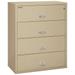 FireKing Parchment Fire Resistant File Cabinet - 4 Drawer Lateral 44 wide