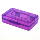 Plastic Pencil Box Large Office Supplies Storage Organizer Box Capacity Pencil Boxes Clear Boxes With Snap-tight Lid Stackable Design And Stylish Office Supplies Storage Organizer Box