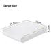 Hidden Storage Box Desk Storage Drawer Self-Adhesive Plastic Table Storage Holder Simple Sundries Cosmetics Stationery Organizer White-L 3PCS