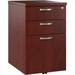 Office In An Hour 3 Rolling File Cabinet | Mobile Under Desk Drawers For Letter Legal And A4-Size Document Storage Hansen Cherry