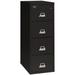 FireKing Black 2 Hour Fire Resistant File Cabinet - 4 Drawer Letter 31 depth