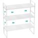 Cabinet Organizer Shelf Expandable Spice Rack Space Saving Pantry Cabinet Counter Under Sink Storage Shelves Inside Cabinet Storage Shelf Rack for Kitchen Bathroom Home Office White 3 Packs