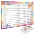 KIHOUT Spring Hot Sales Deals 2024 Wall Calendar 2024 Large Wall Planner Annual Planner Yearly Planner Monthly Planner 2024 Planner International Calendar