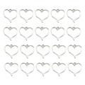 Qisuw Set of 10/20 Heart Themed DIY Jewelry Findings Metal Embellishments Jewelry Findings Jewelry Making Accessories for DIY