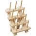 Sewing Thread Rack 12 Spools Sewing Thread Holder Thread Rack For Sewing Craft Room Embroidery Thread Braiding Hair Wooden Thread Rack Stand