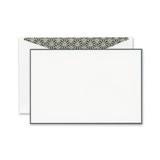 Crane Charcoal Bordered Correspondence Card with Vintage Starlight Lining (CC3632)