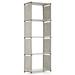 Walmeck 5-Shelf Bookcase Book Shelves Bookshelf Storage Bin Books Display Shelving Unit Organizer