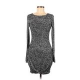 Halston Heritage Casual Dress - Sweater Dress: Black Marled Dresses - Women's Size X-Small