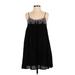 Johnny Was Casual Dress - A-Line Scoop Neck Sleeveless: Black Dresses - Women's Size X-Small