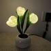 Deagia Lights for Bedroom Clearance Led Table Lamp Imitation Flower Shaped Led Night Lamp Table Lamp Decoration In Family Bedroom Suitable for Gifts Table Small Night Lamp In Bedroom