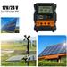 10A 20A 30A 12V 24V Auto Solar Charge Controller PWM Controller LCD Display Dual USB 5V Output Solar Panel Charger Regulator