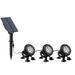 SHENGXINY Solar Swimming Pool Lamp Clearance Solar Yard Lights RGB Pond Lights Outdoor IP68 Color Changing Spotlights Submersible FountainLight Colored Adjust OutsideLandscape Lights As Show