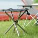 CELNNCOE Stainless Steel Telescopic Folding Stool Outdoor Folding Chair Portable Fishing Stool Camping Stool Camping Mazar Camping Accessories