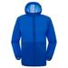 AZZAKVG Women Solid Rain Jacket Outdoor Plus Size Hooded Windproof Loose Coat Water Proof Raglan Cuff Storage Bag