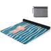 Dreamtimes Sea Theme Yoga Mat Non-Slip Fitness Exercise Mat Microfiber 71 x 26 inch Soft Yoga Mat Towel with Carry Bag