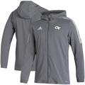 Men's adidas Gray Georgia Tech Yellow Jackets Sideline Tiro21 Windbreaker Full-Zip Jacket