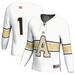 Men's GameDay Greats #1 White Army Black Knights Hockey Fashion Jersey