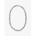 Michael Kors Astor Large Precious Metal-Plated Brass Link Necklace Silver One Size