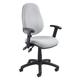 Vantage 100 2 Lever PCB Ergonomic Office Operator Chair - Grey - Height Adjustable Arms