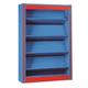 Spectrum Single Sided Library Bookcase with Reversible Shelves - Beech - 1800x900mm