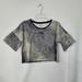 Adidas Tops | Adidas Top Womens M Short Sleeve Cropped Ringer Tee Grey Active Logo Sports | Color: Gray | Size: M