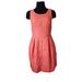 J. Crew Dresses | J. Crew Black Label Sheath Dress Fit And Flare 100% Cotton Salmon Coral Pink 4 | Color: Orange/Pink | Size: 4