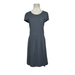 Madewell Dresses | Madewell Gray Cap Sleeves Knee Length Fit And Flare Dress Size L | Color: Gray | Size: L