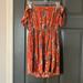 American Eagle Outfitters Dresses | American Eagle Off The Shoulder Summer Mini Dress Size Small | Color: Orange/Purple | Size: S