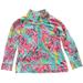 Lilly Pulitzer Tops | Lilly Pulitzer Vintage Y2k 1/2 Zip Blue Multi Pullover Sweatshirt | Color: Blue/Pink | Size: M